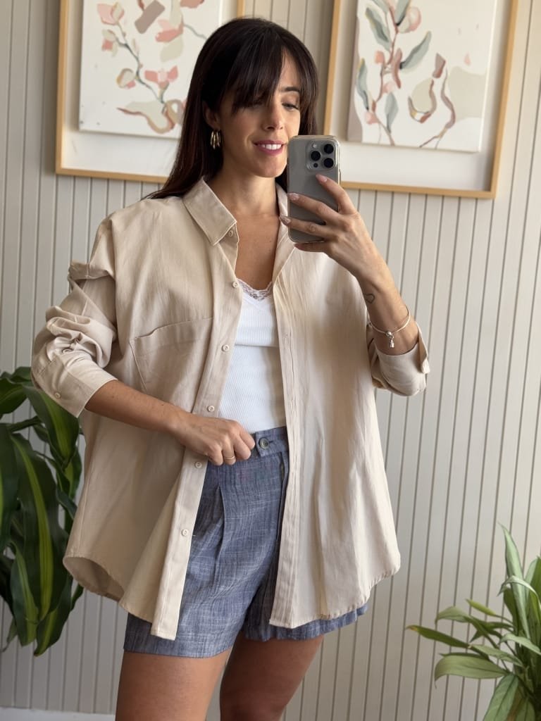 CAMISA AURELIE BEIGE