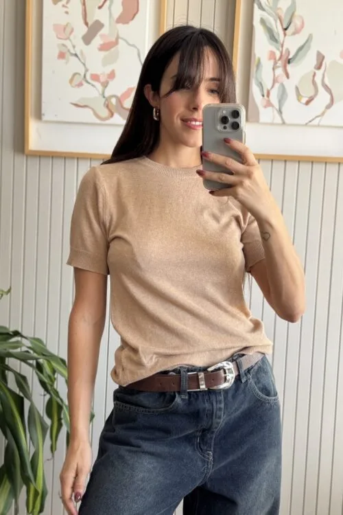 REMERA TOPO BEIGE