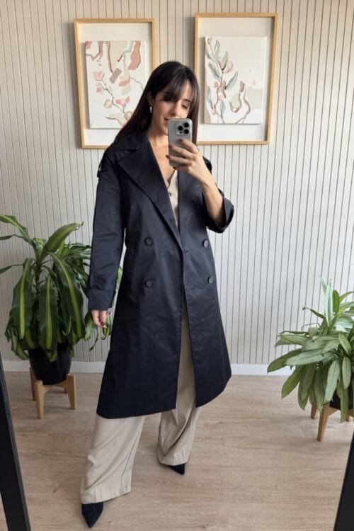 TRENCH MILA NEGRO