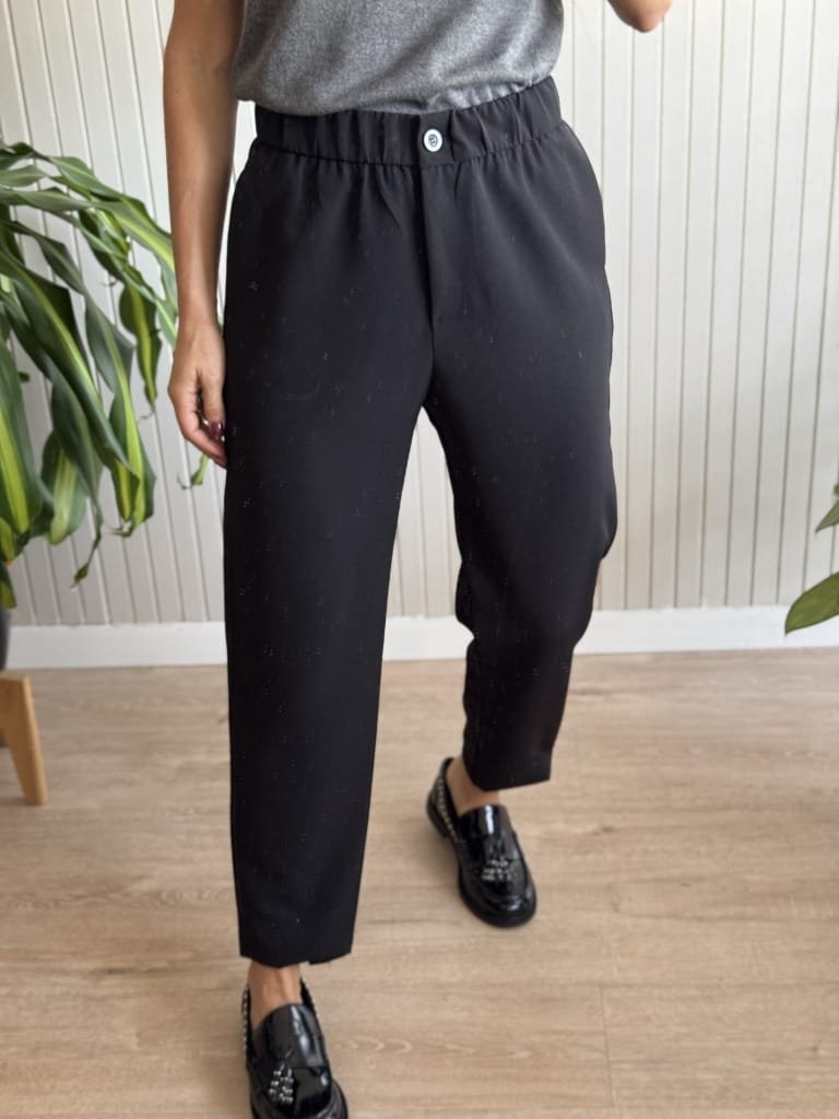 PANTALON CIGARETTE NEGRO - Image 4