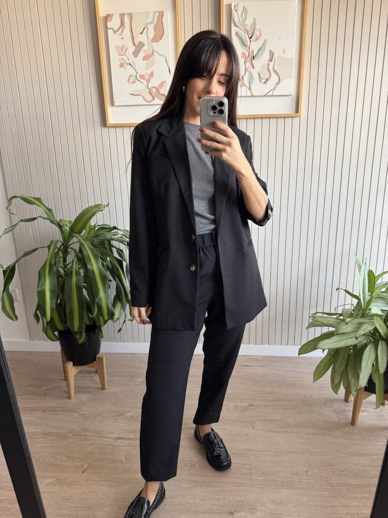 PANTALON CIGARETTE NEGRO - Image 6