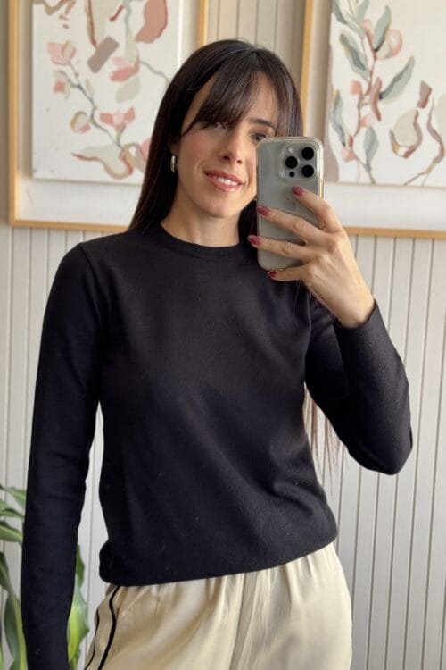 Alternative view of SWEATER INI NEGRO