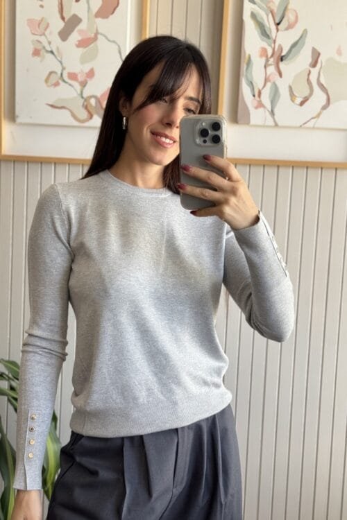 SWEATER ZARA GRIS