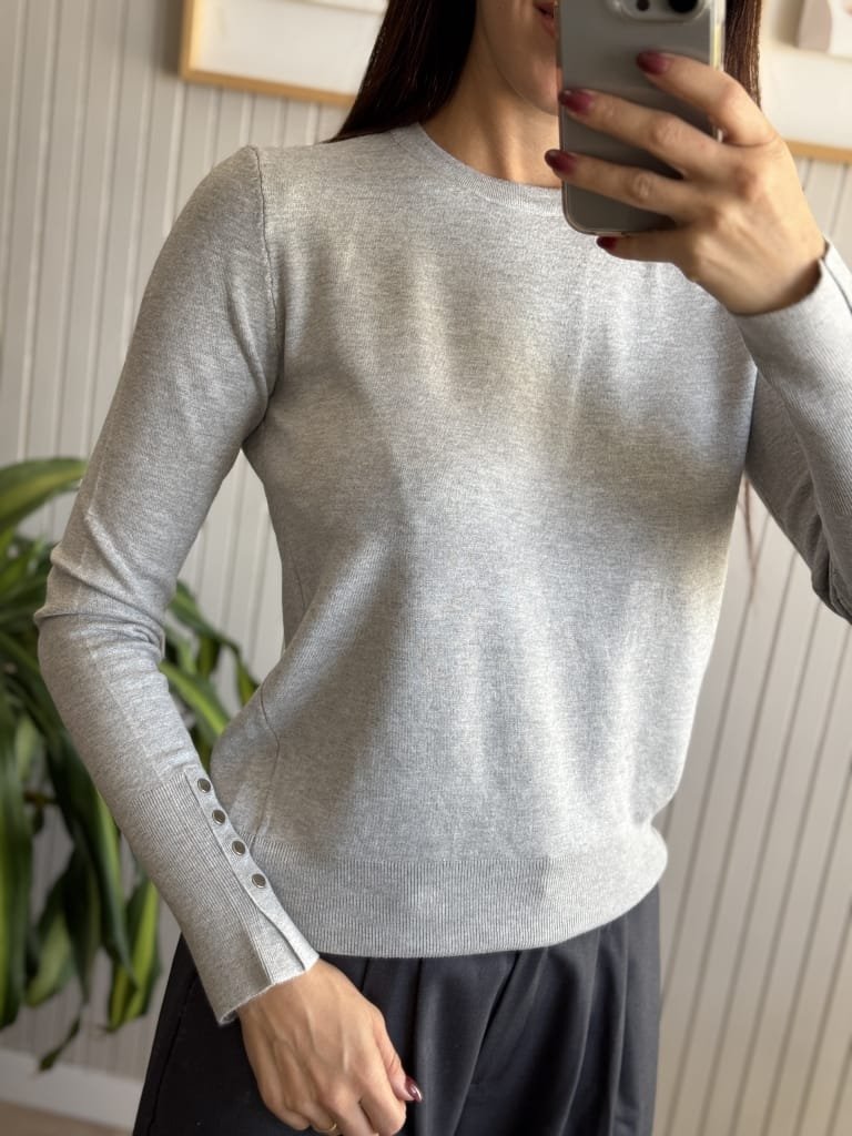 SWEATER ZARA GRIS - Image 3