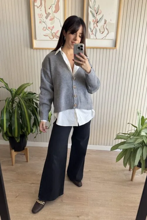 Alternative view of CARDIGAN KETE GRIS