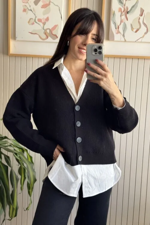 CARDIGAN KETE NEGRO