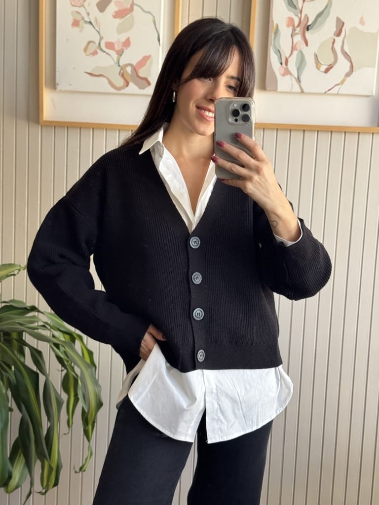 CARDIGAN KETE NEGRO