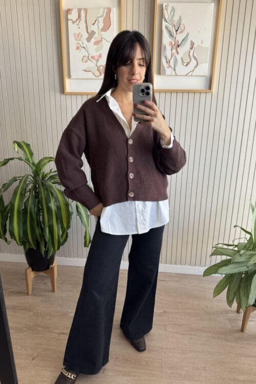 Alternative view of CARDIGAN KETE CHOCO