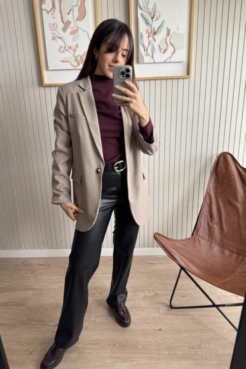 Alternative view of PANTALON VIRIL NEGRO