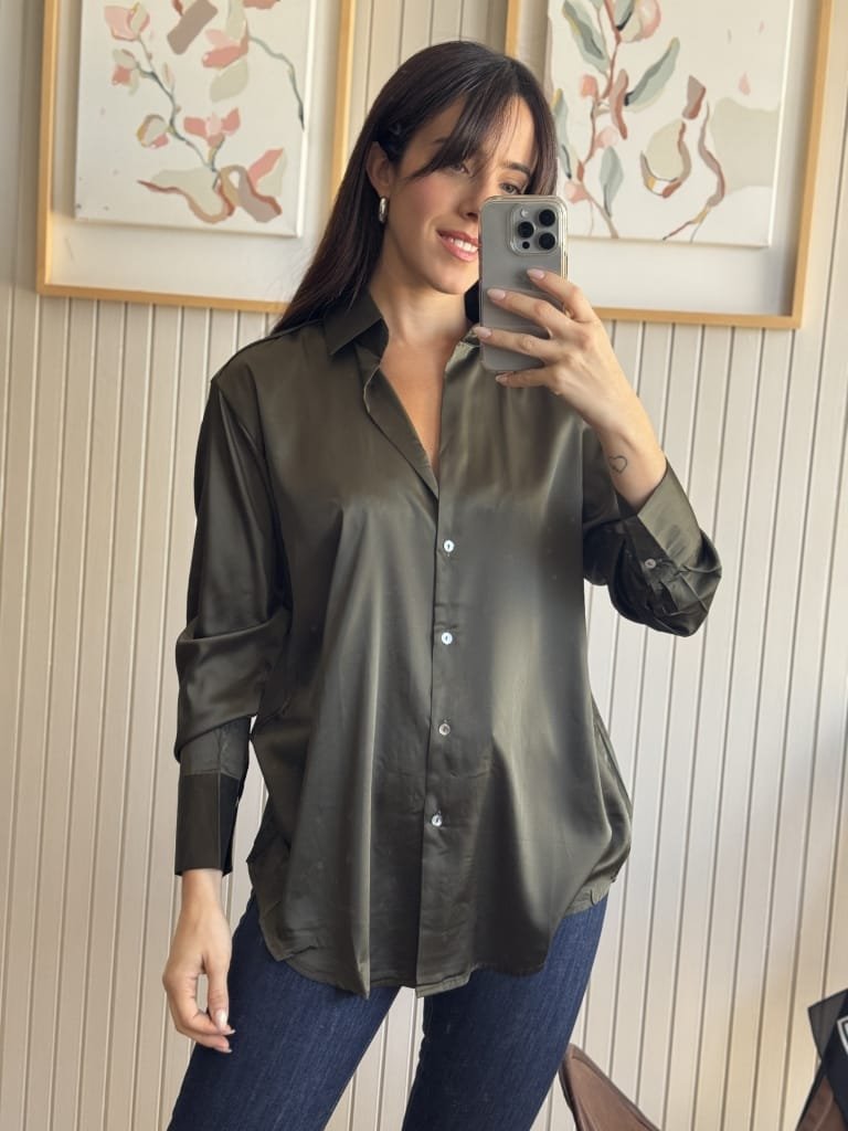 CAMISA SATENITA VERDE O - Image 2