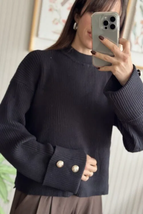 Alternative view of SWEATER SEVILLA NEGRO