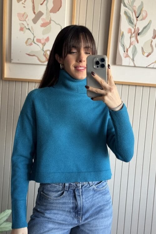 Alternative view of SWEATER ZIMA TURQ