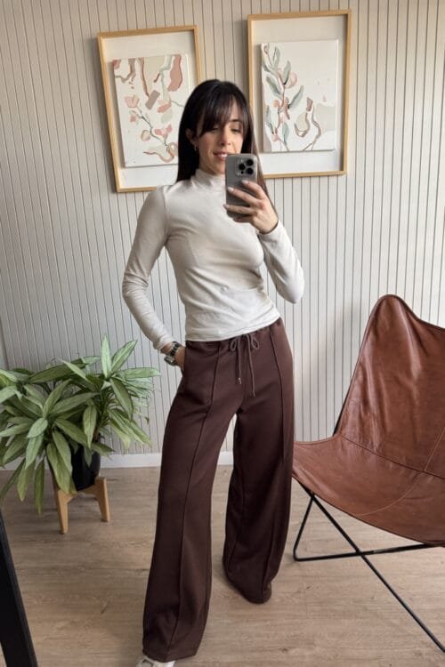 Alternative view of POLERA OSAKA BEIGE