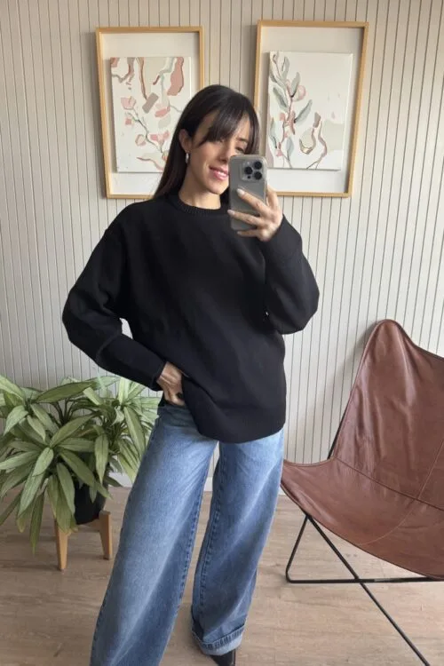 Alternative view of SWEATER HOLANDA NEGRO