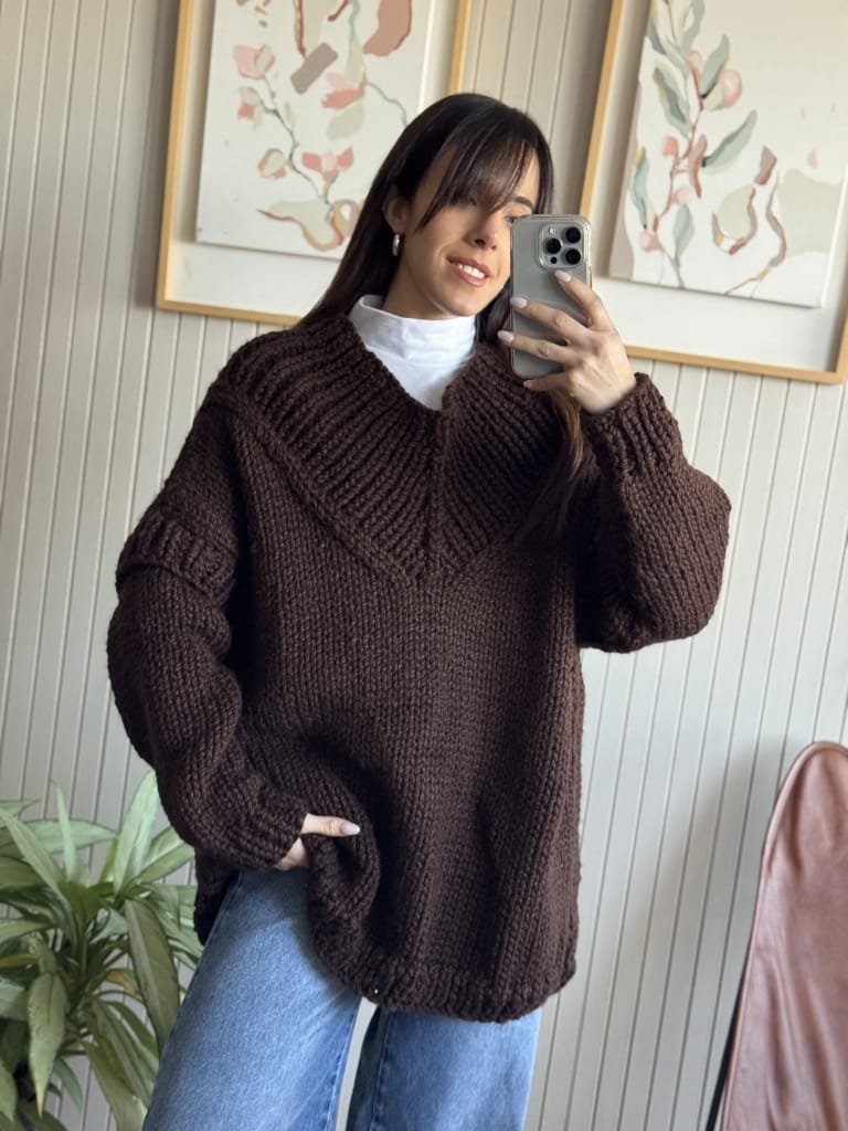SWEATER MENDOZA CHOCO