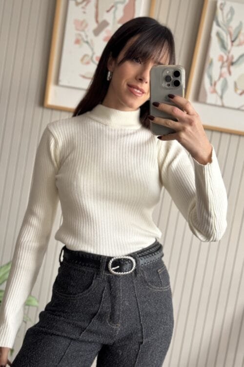 Alternative view of CINTURON TRENZADO NEGRO