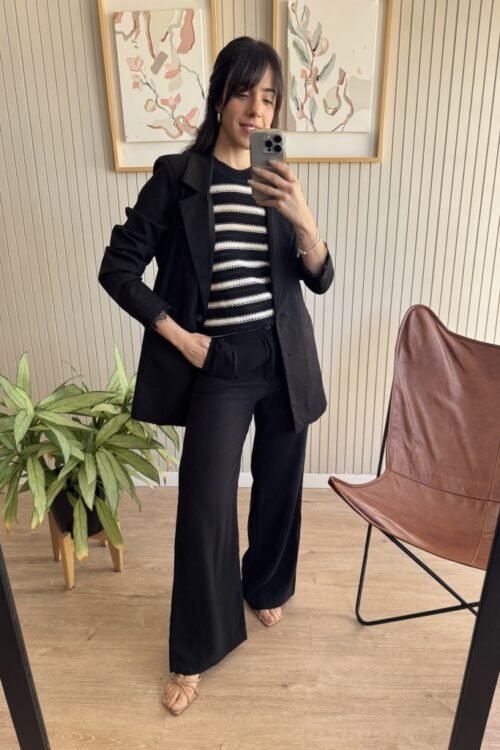 Alternative view of PANTALON ZARA NEGRO