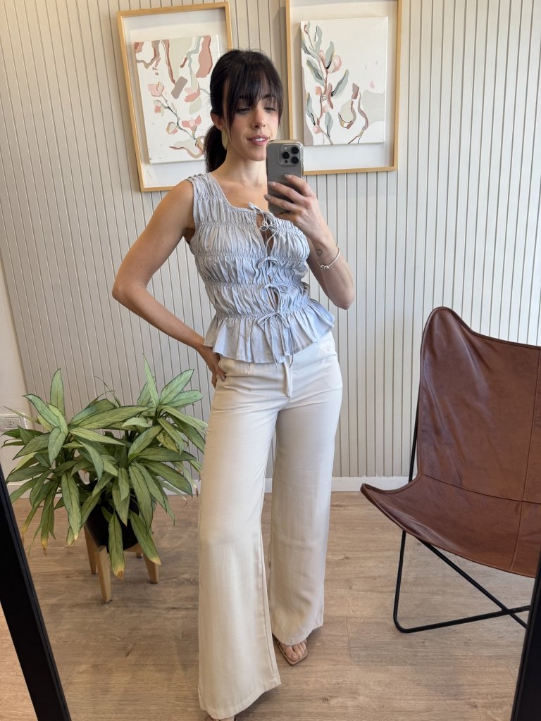 PANTALON ZARA BEIGE - Image 2