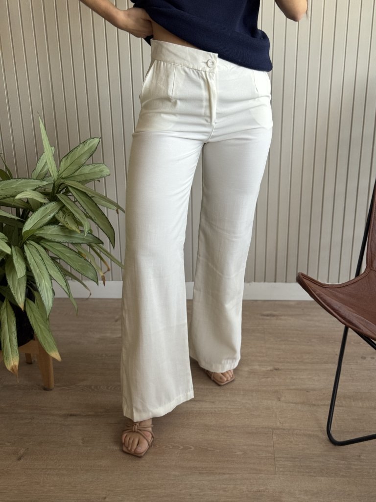 PANTALON ZARA BLANCO