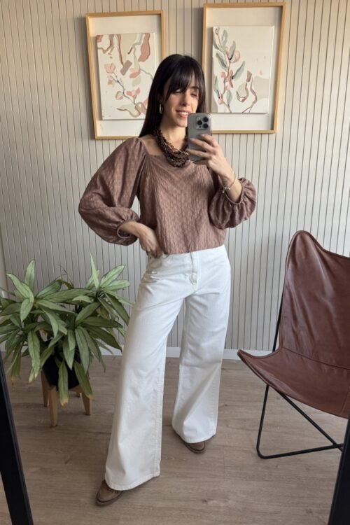 Alternative view of BLUSA CARMEN MOKKA