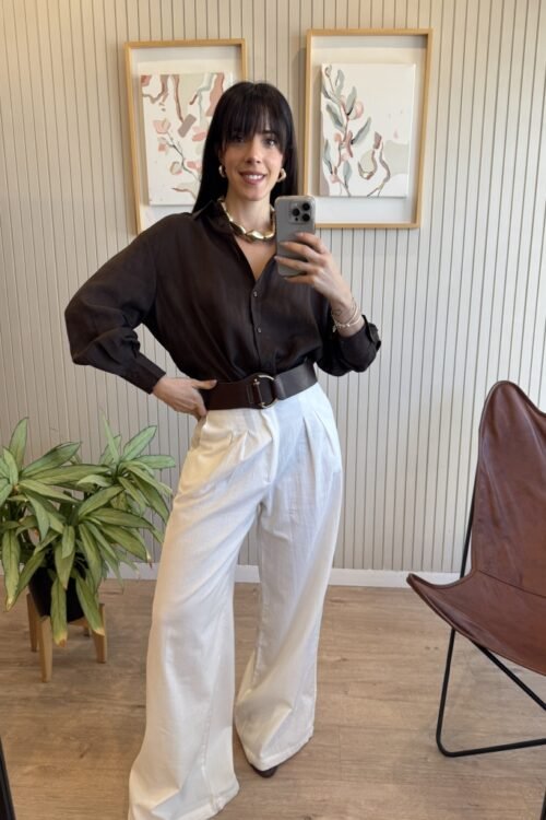 Alternative view of PANTALON GUAYABA BLANCO