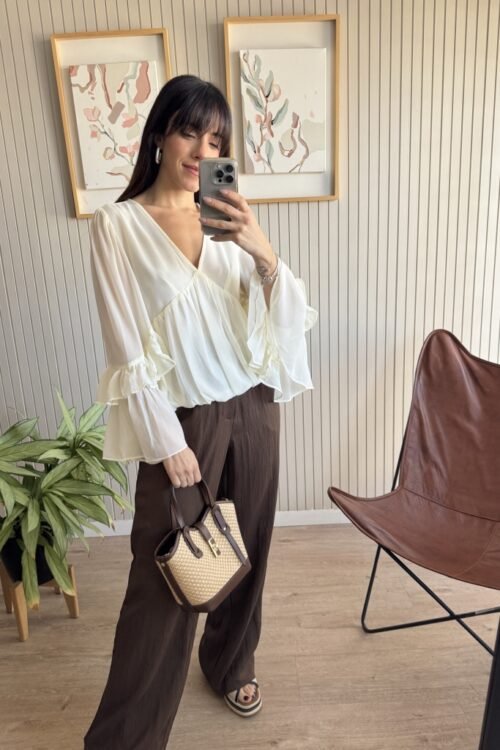 Alternative view of BLUSA MACA BOHO NAT