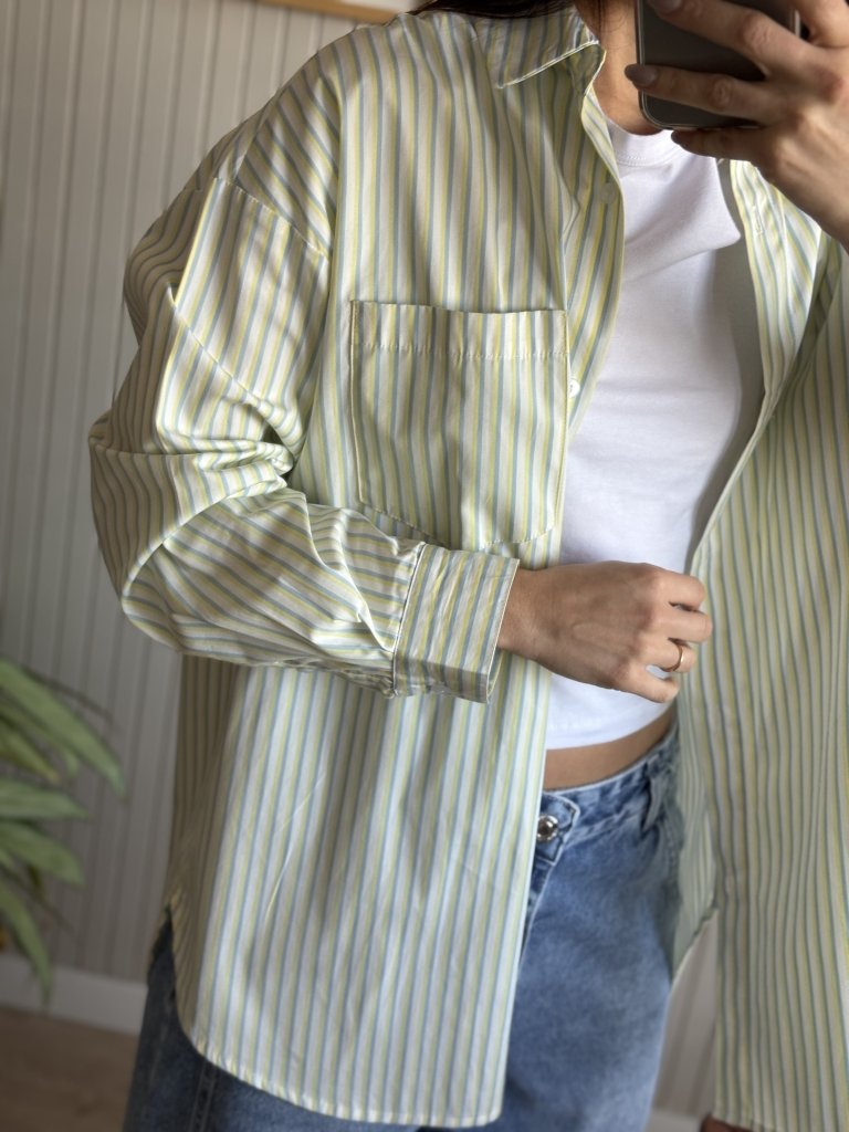 CAMISA OVER RAYADA AMARELLA - Image 3