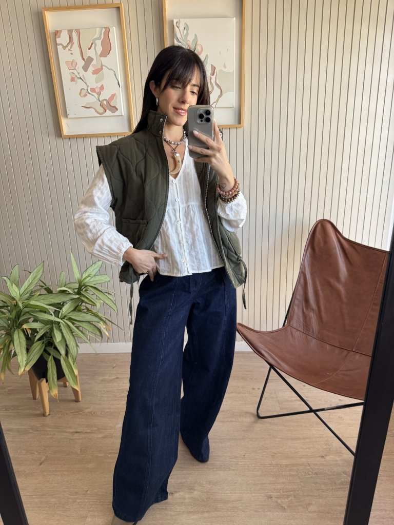 PANTALON WIDE LEG DENIM - Image 2