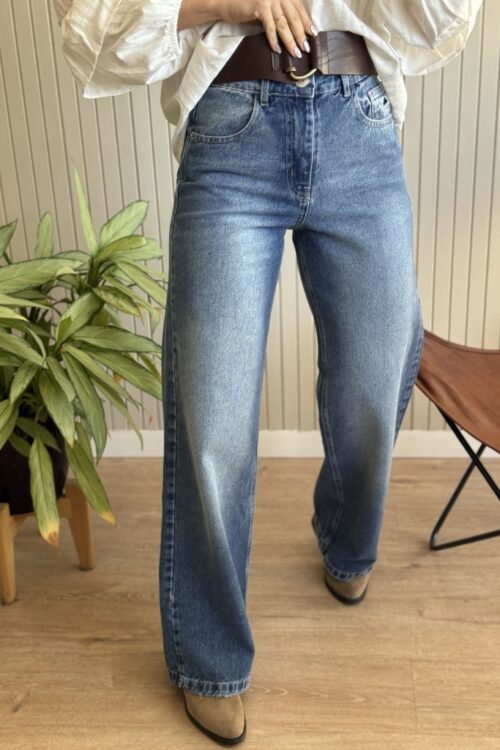 Alternative view of JEAN WIDE LEG STEVEN