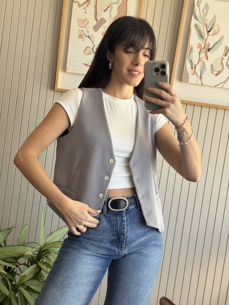 CHALECO SASTRERO GRIS - Image 2