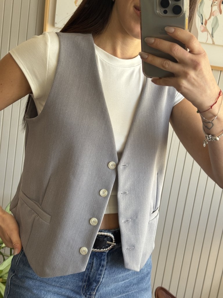 CHALECO SASTRERO GRIS - Image 3