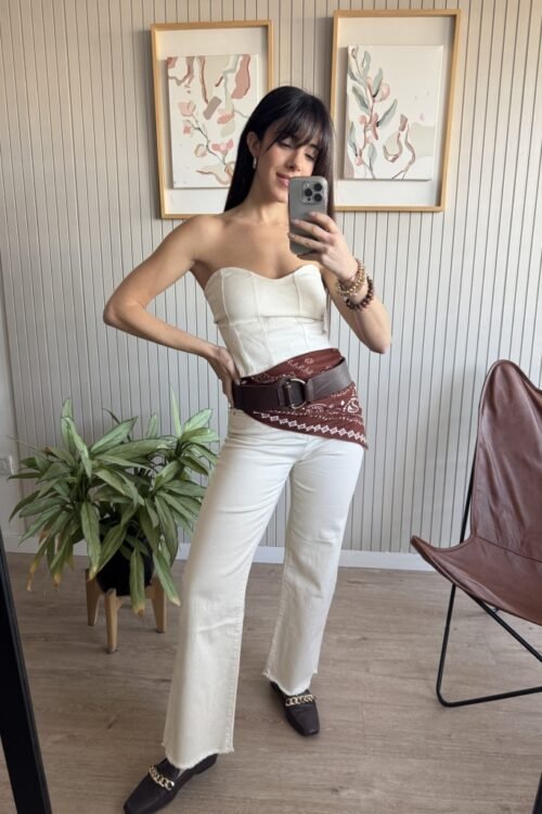 Alternative view of PANTALON OMAN DENIM NAT