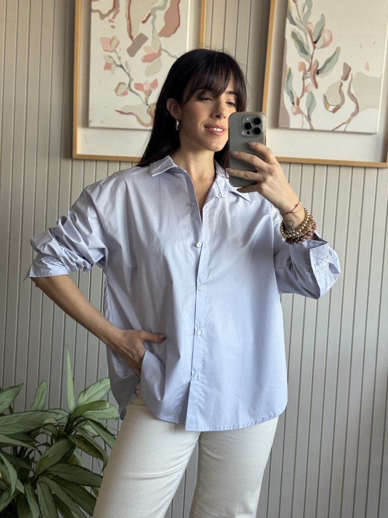 CAMISA BASICA CELESTE - Image 2