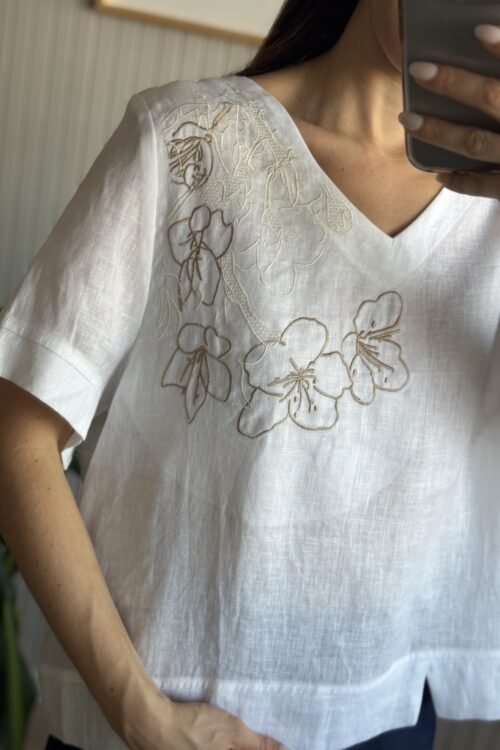 Alternative view of BLUSA CECI BLANCO