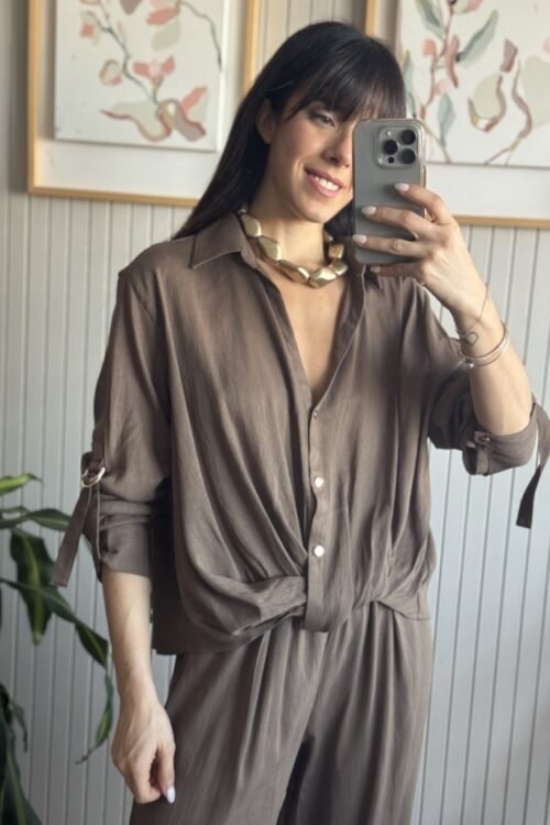 CAMISA BAÑEZA VERDE