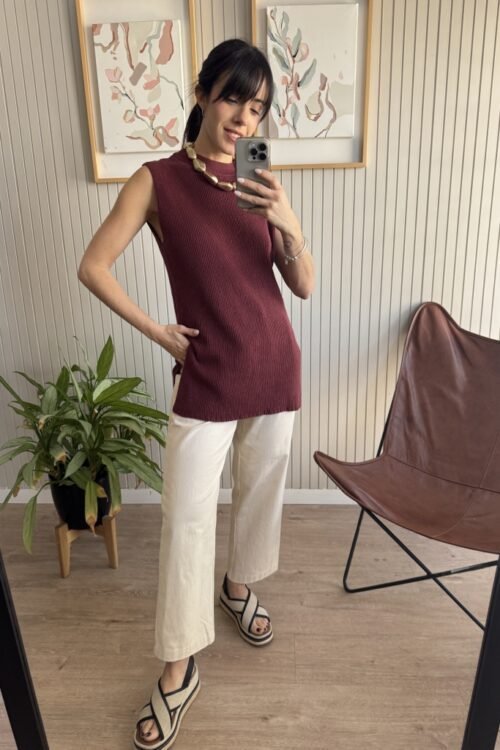 Alternative view of CHALECO FREYA BORDO