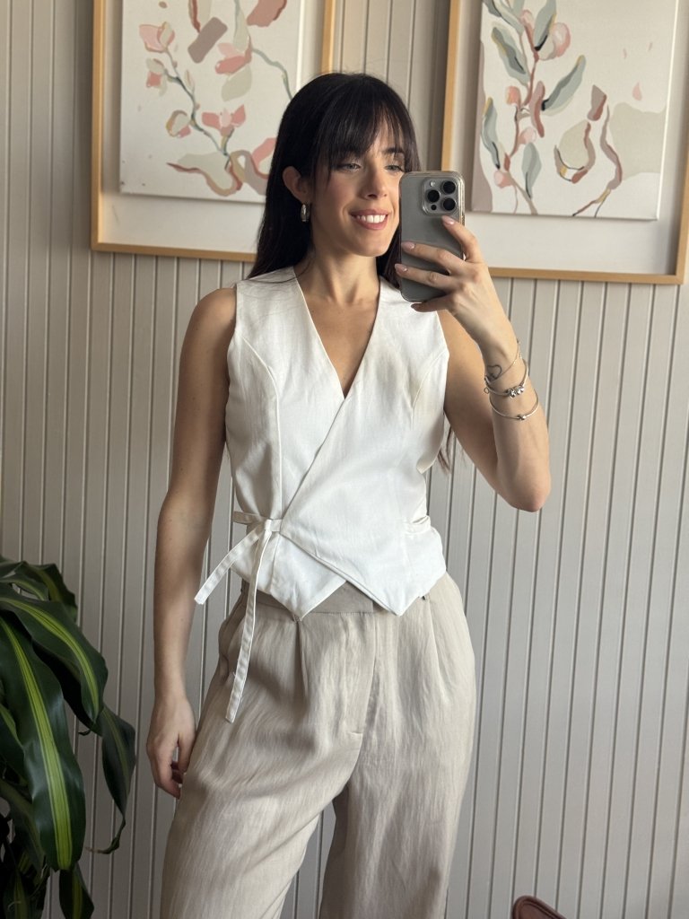 CHALECO LILIVET BLANCO