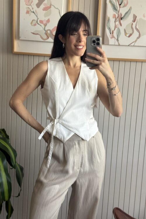 Alternative view of CHALECO LILIVET BLANCO