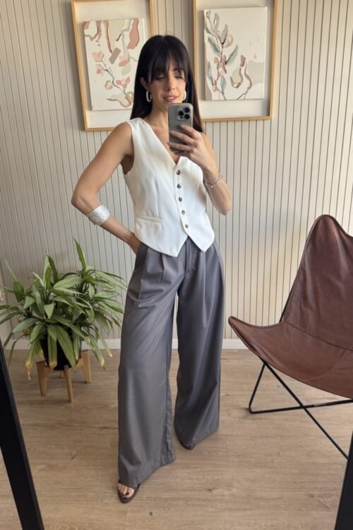 Alternative view of CHALECO BETY BLANCO