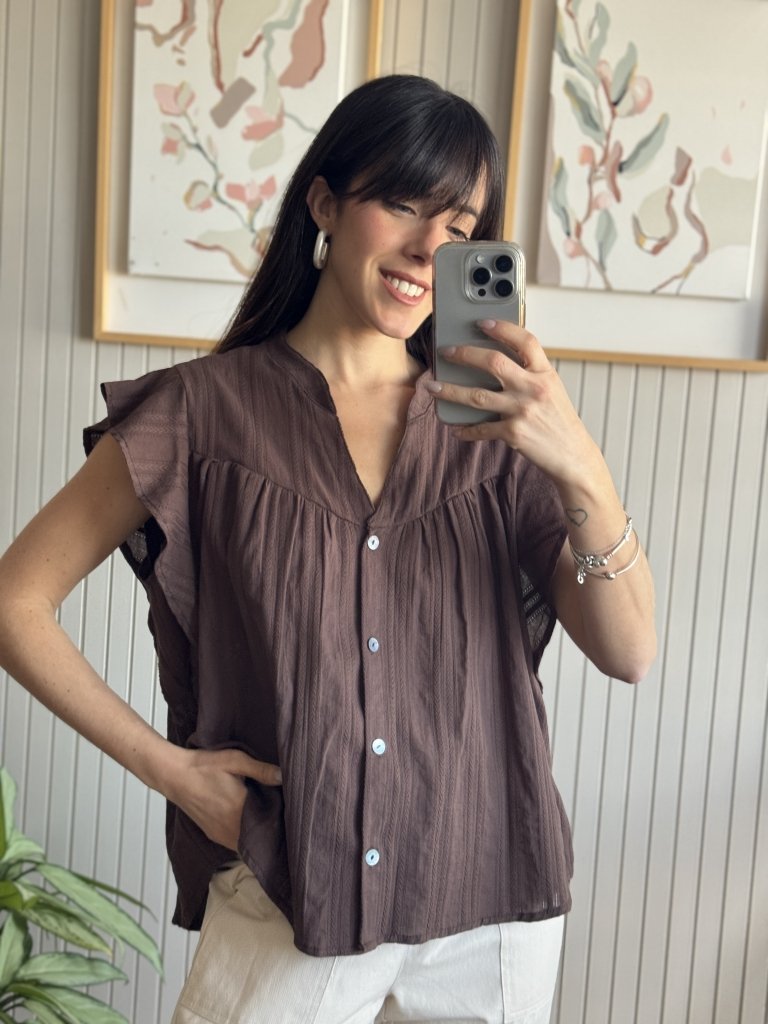 CAMISOLA NEMEES CHOCO