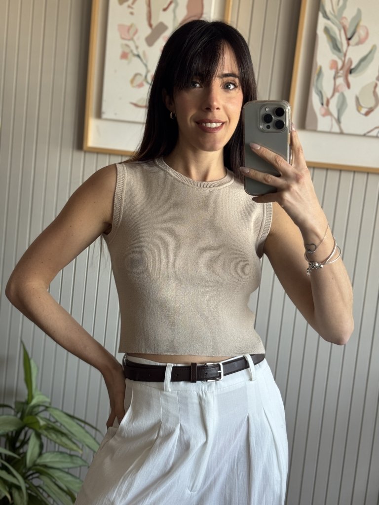 TOP BASICO BEIGE