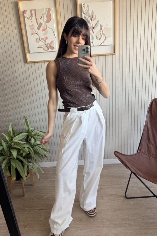 Alternative view of PANTALON NAVY BLANCO