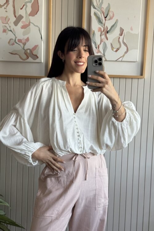 Alternative view of BLUSA IPANEMA WHITE