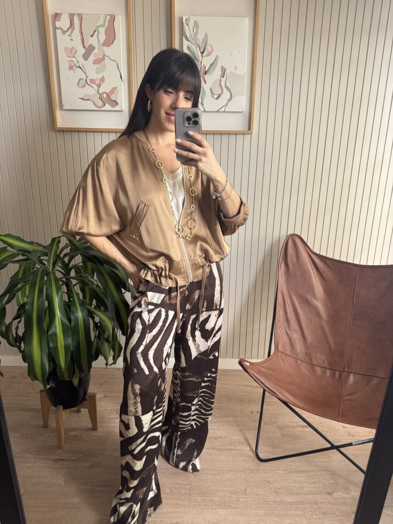 CAMPERA BOMBER CAMEL - Image 2