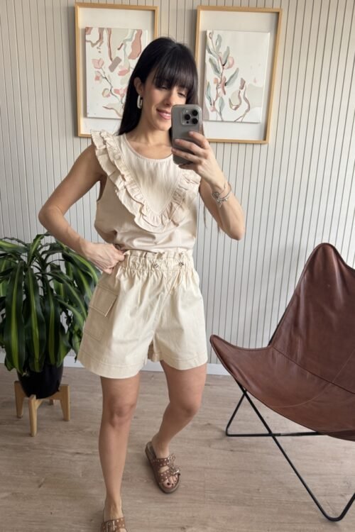 Alternative view of BLUSA VOL BEIGE