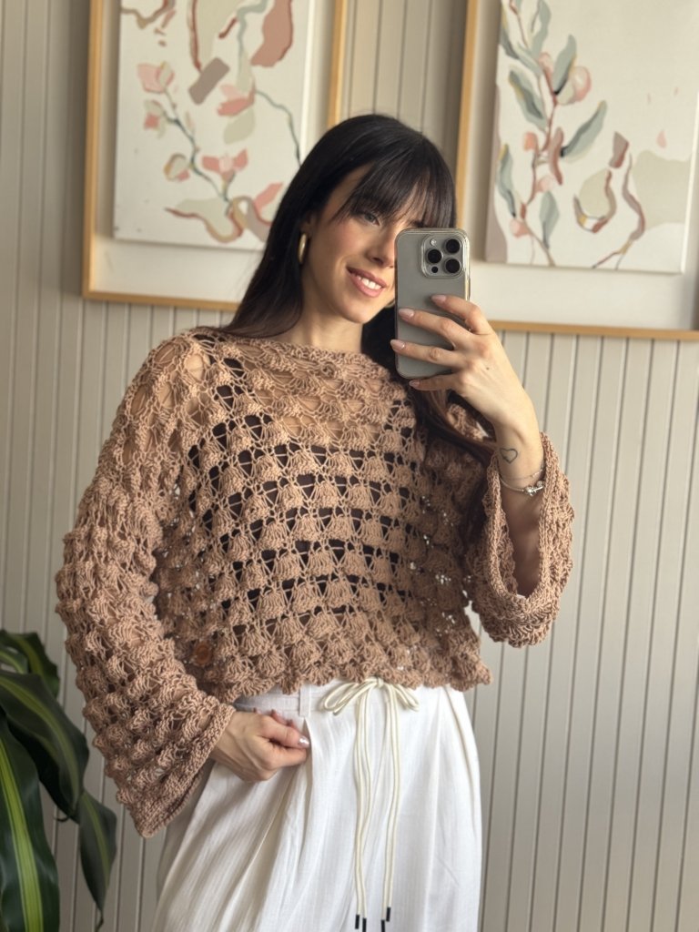 SWEATER LIRIO TOSTADO