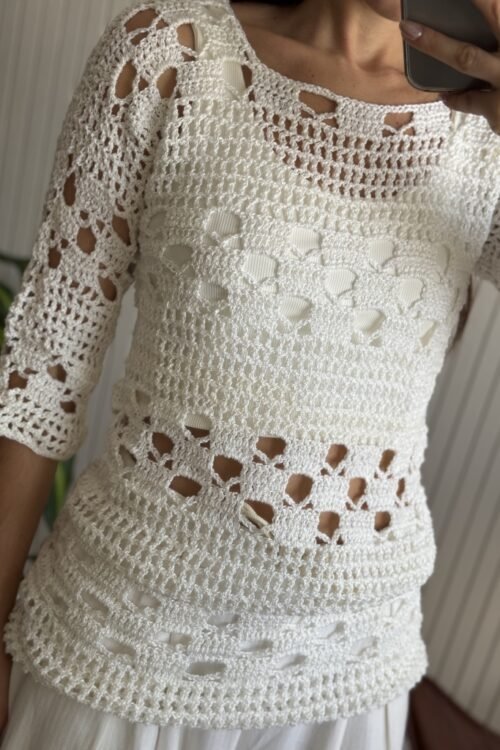 Alternative view of SWEATER ORQUIDEA BLANCO