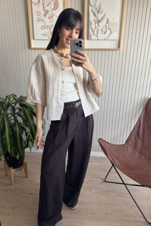 Alternative view of PANTALON CRISTAL CHOCO