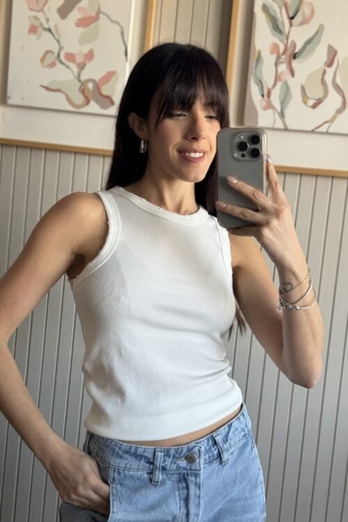 MUSCULOSA FRIDA BLANCA