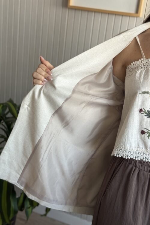 Alternative view of BLAZER YUKI LINEN